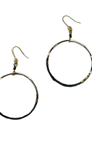 RING SEPARATE PIERCE [BLACK]