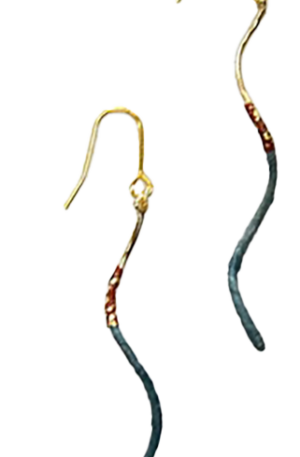 SLIT SPIRAL PIERCE [TURQUOISE]