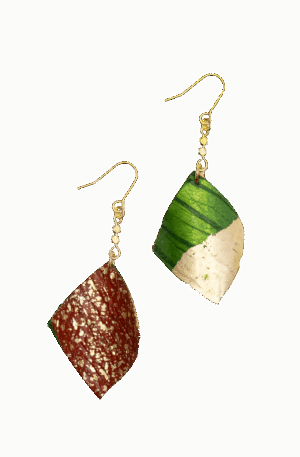SQUERE EARRING [GREAN]