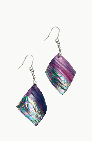SQUERE EARRING [PURPLE]