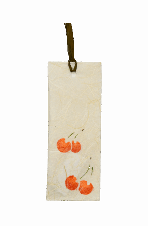 手染めしおり　さくらんぼ