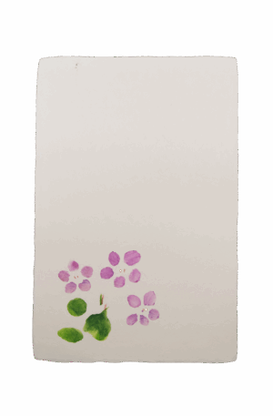 手染めはがき　すみれ