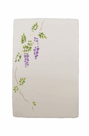 手染めはがき　ふじ