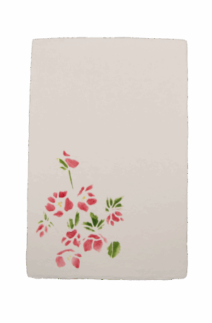 手染めはがき　クリスマスローズ