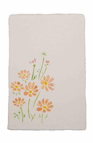 手染めはがき　コスモス