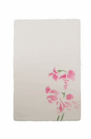 手染めはがき　スイートピー