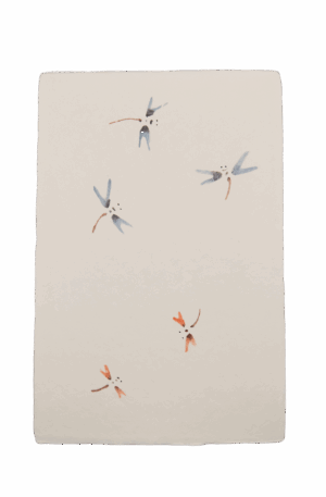 手染めはがき　とんぼ