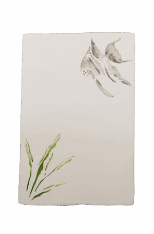手染めはがき　エンジェルフィッシュ