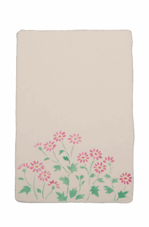 手染めはがき　ミヤコワスレ