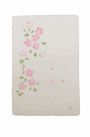 手染めはがき　山桜