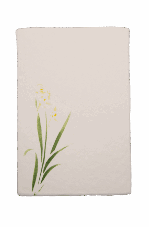 手染めはがき　春蘭