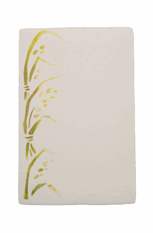 手染めはがき　稲