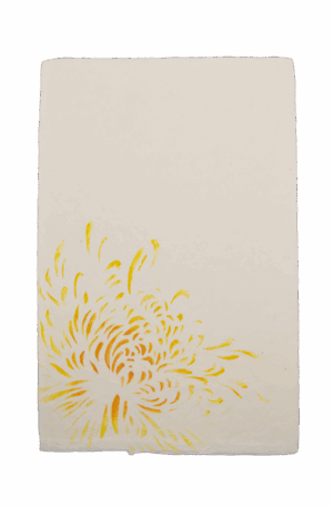 手染めはがき　菊