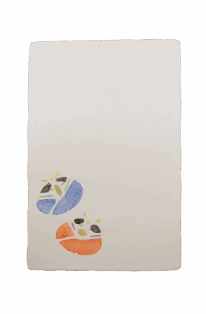 手染めはがき　貝雛